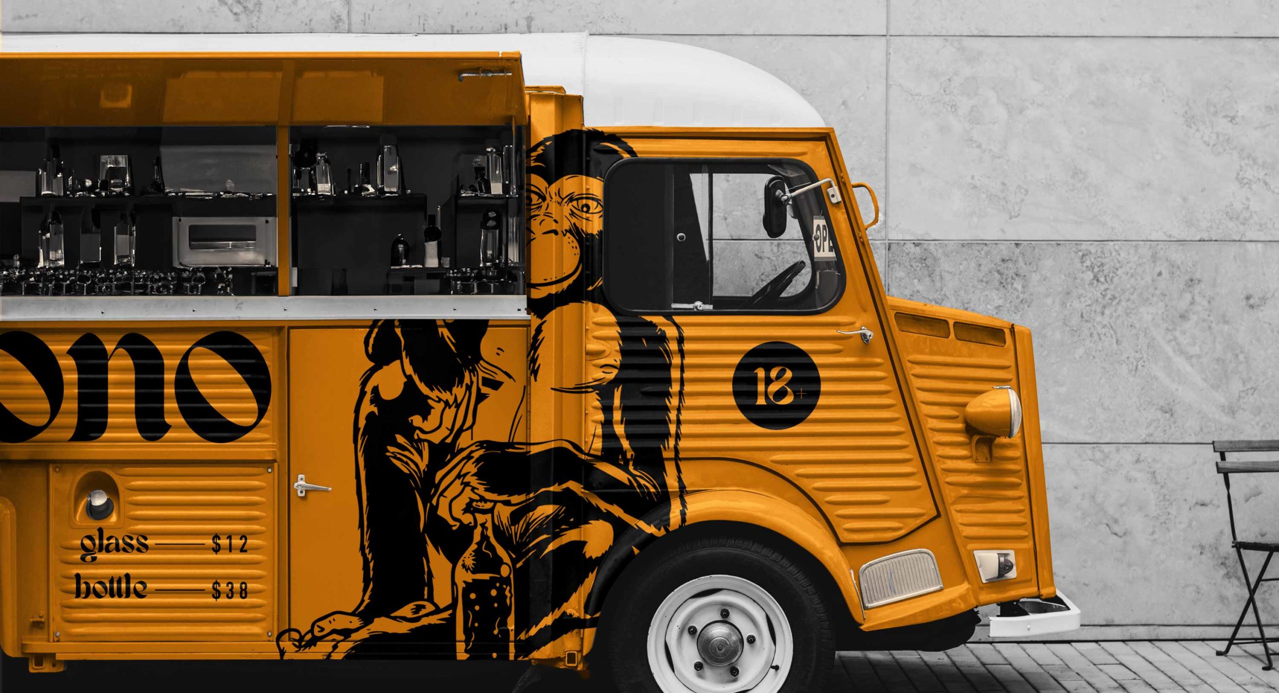 Food truck branding for De Mono by Boast Studio, a premier Perth-based branding agency