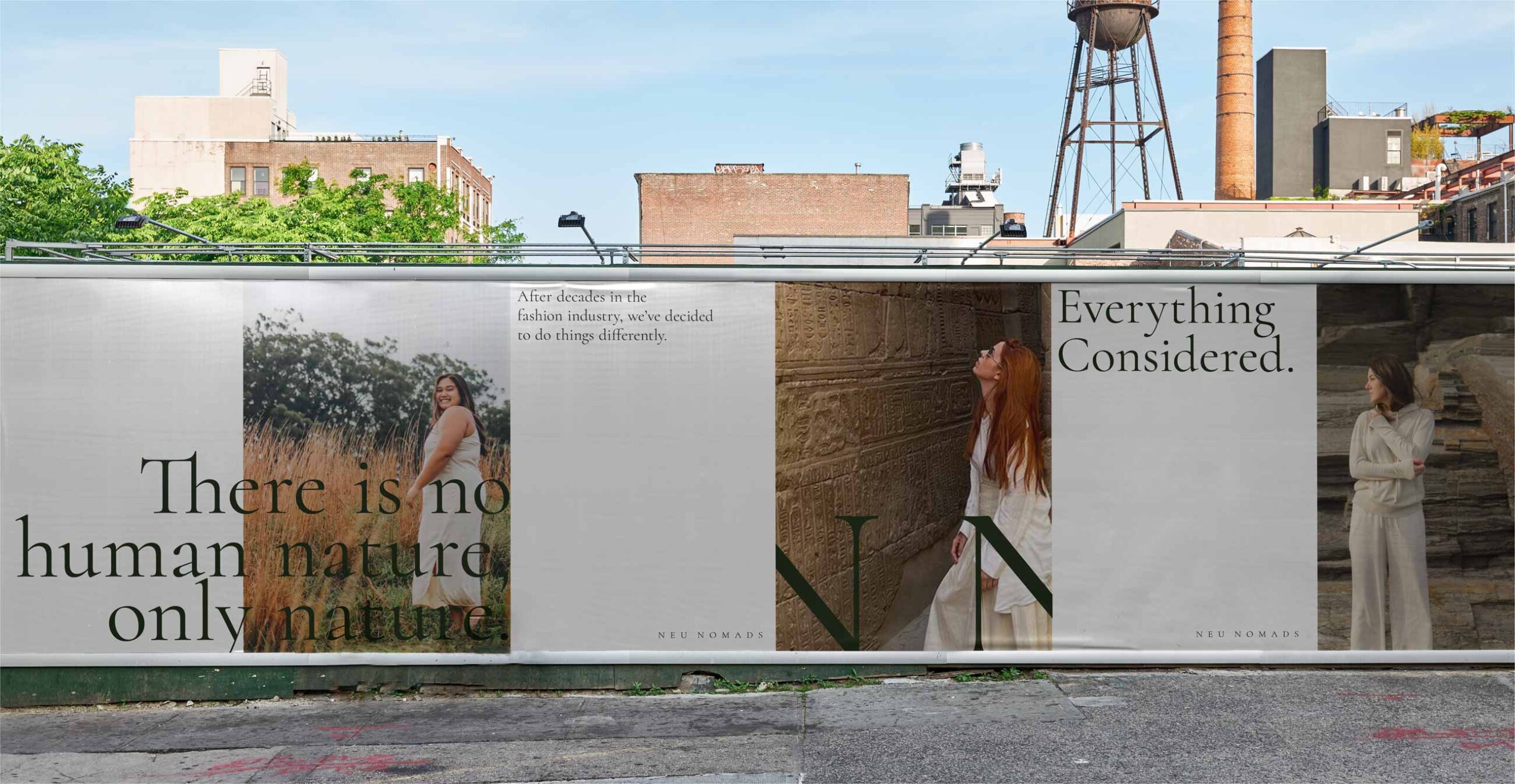 Perth-based design and branding agency's innovative billboard design with striking typography.